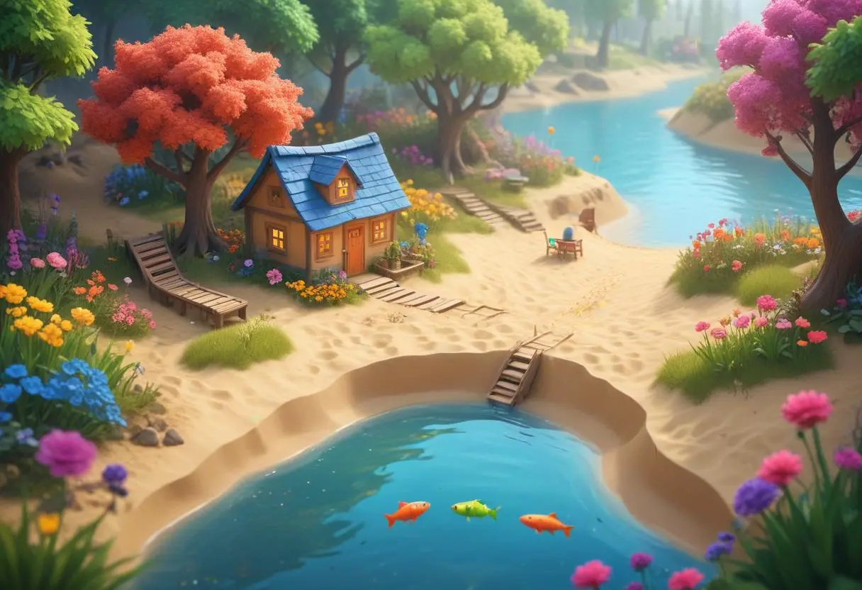Upptäck de bästa sandbox spel för mysiga stunder illustration